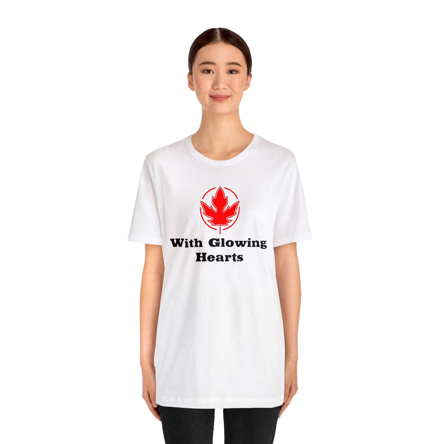 With Glowing ..Unisex Jersey Short Sleeve Tee