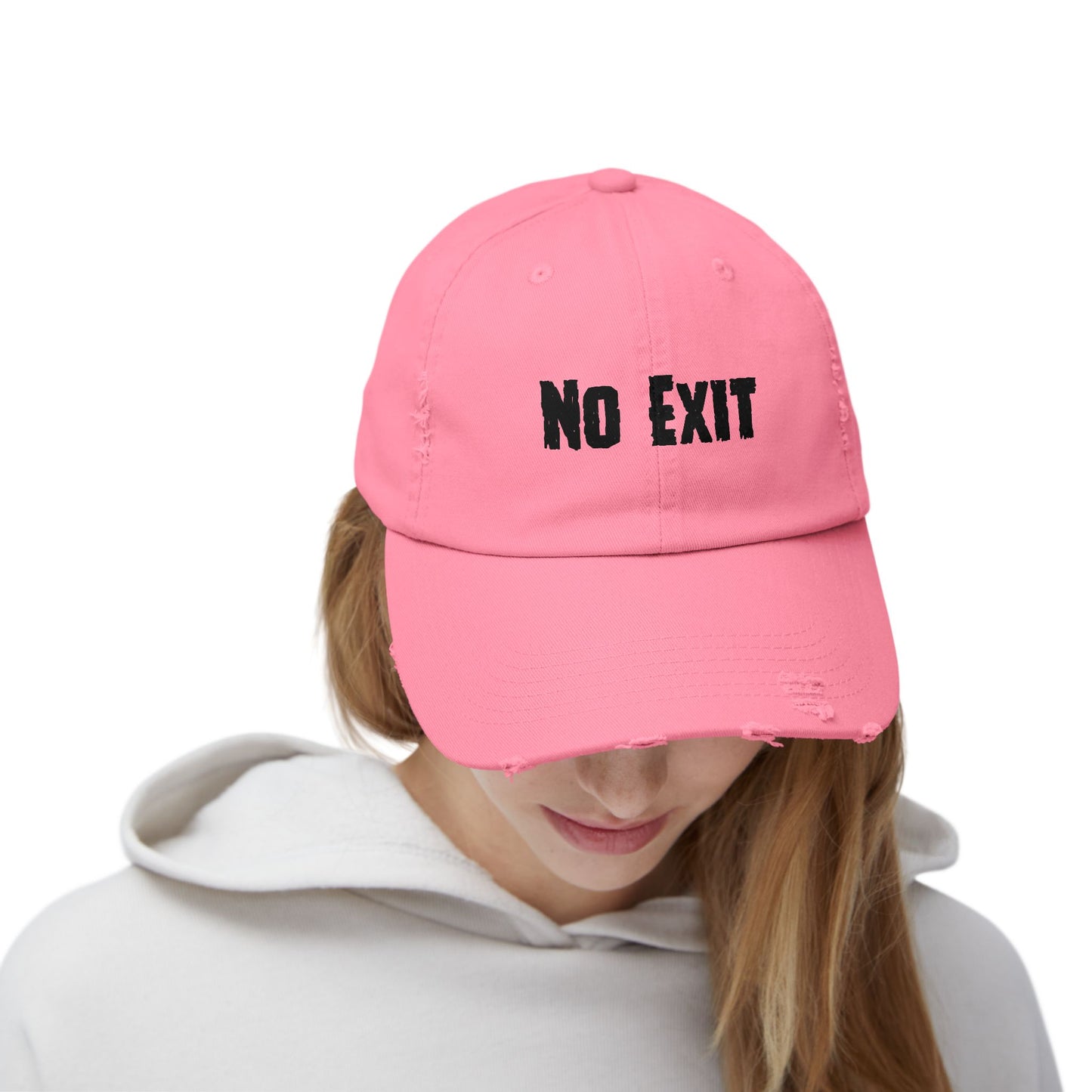 No Exit ,Unisex Distressed Cap