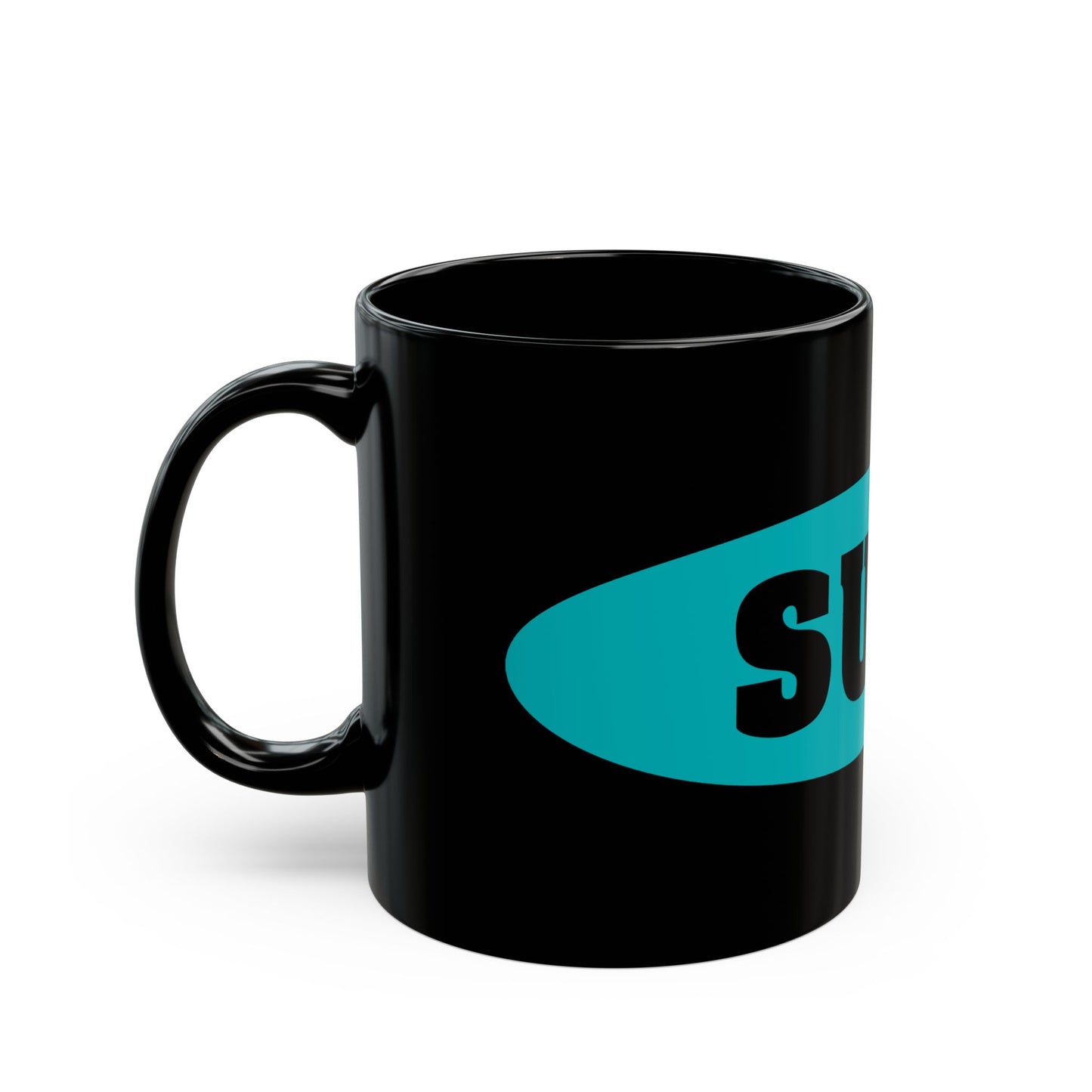 Surf Black Mug (11oz, 15oz)
