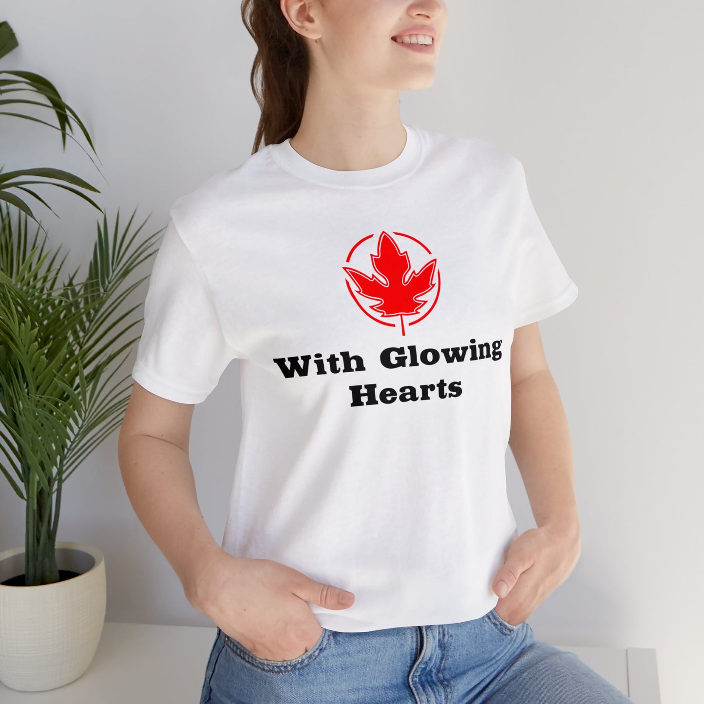 With Glowing ..Unisex Jersey Short Sleeve Tee