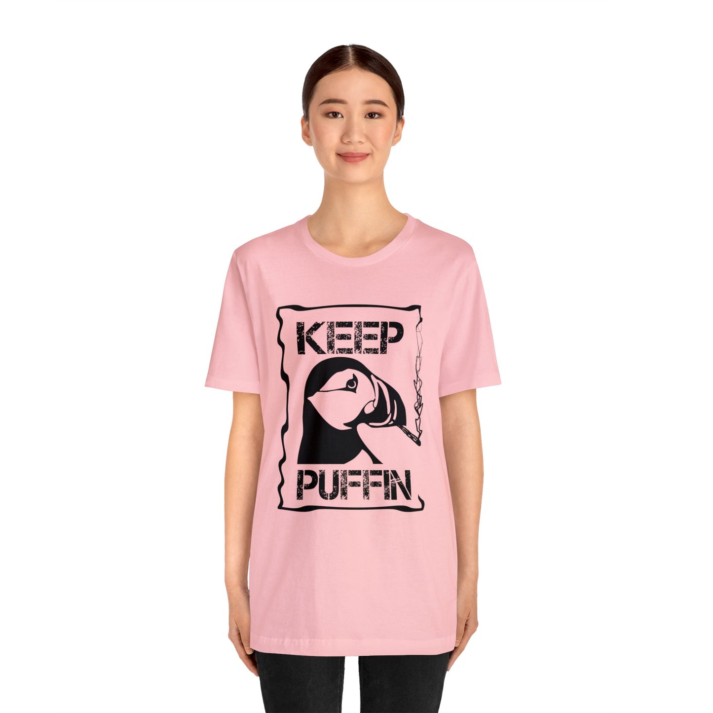 Keep Puffin..Unisex Jersey Short Sleeve Tee