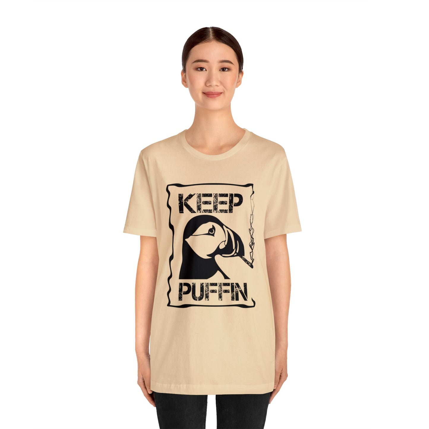 Keep Puffin..Unisex Jersey Short Sleeve Tee