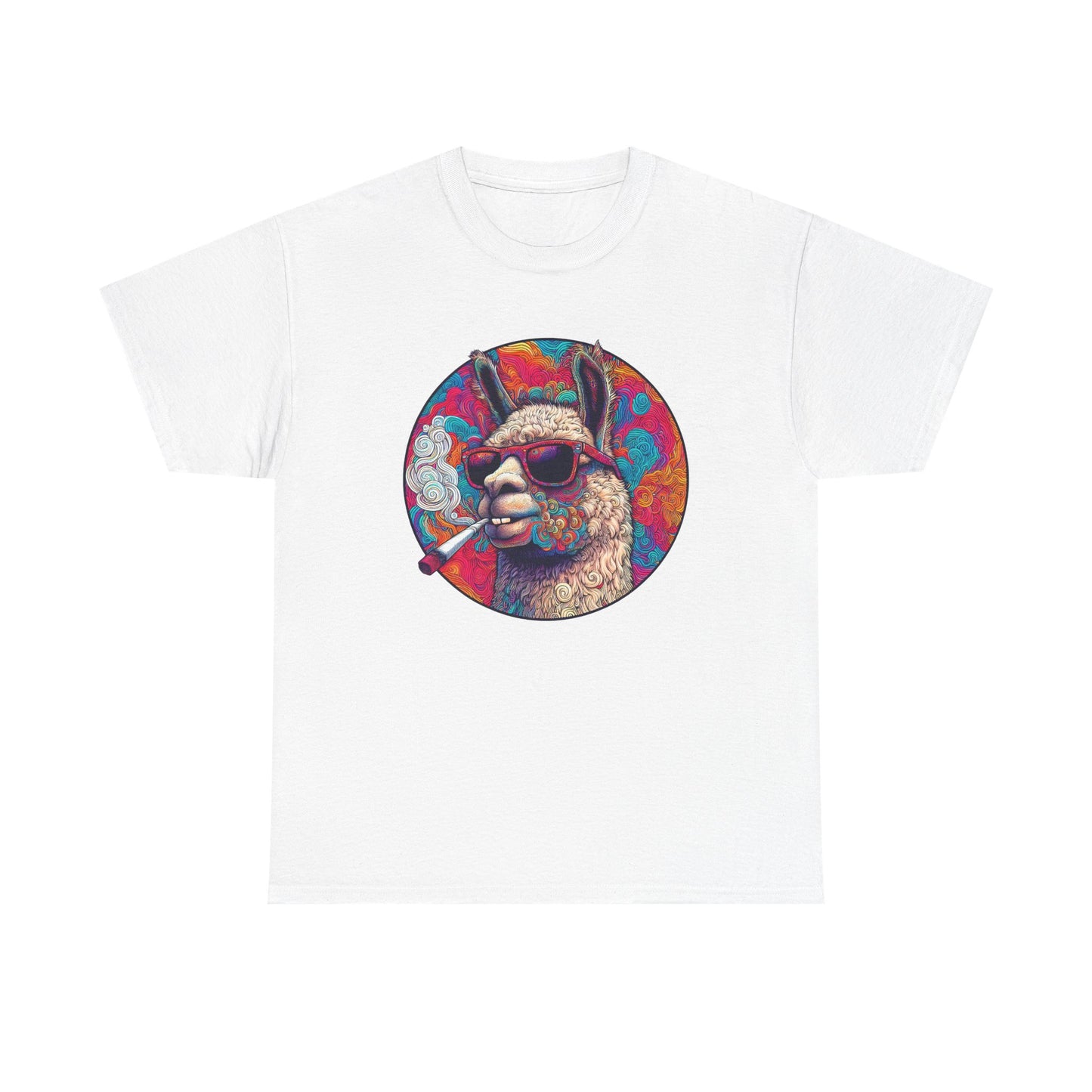 Llama So Happy Unisex Heavy Cotton Tee