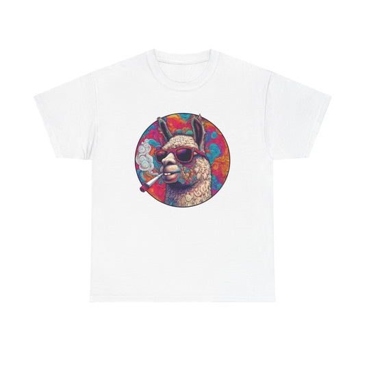 Llama So Happy Unisex Heavy Cotton Tee
