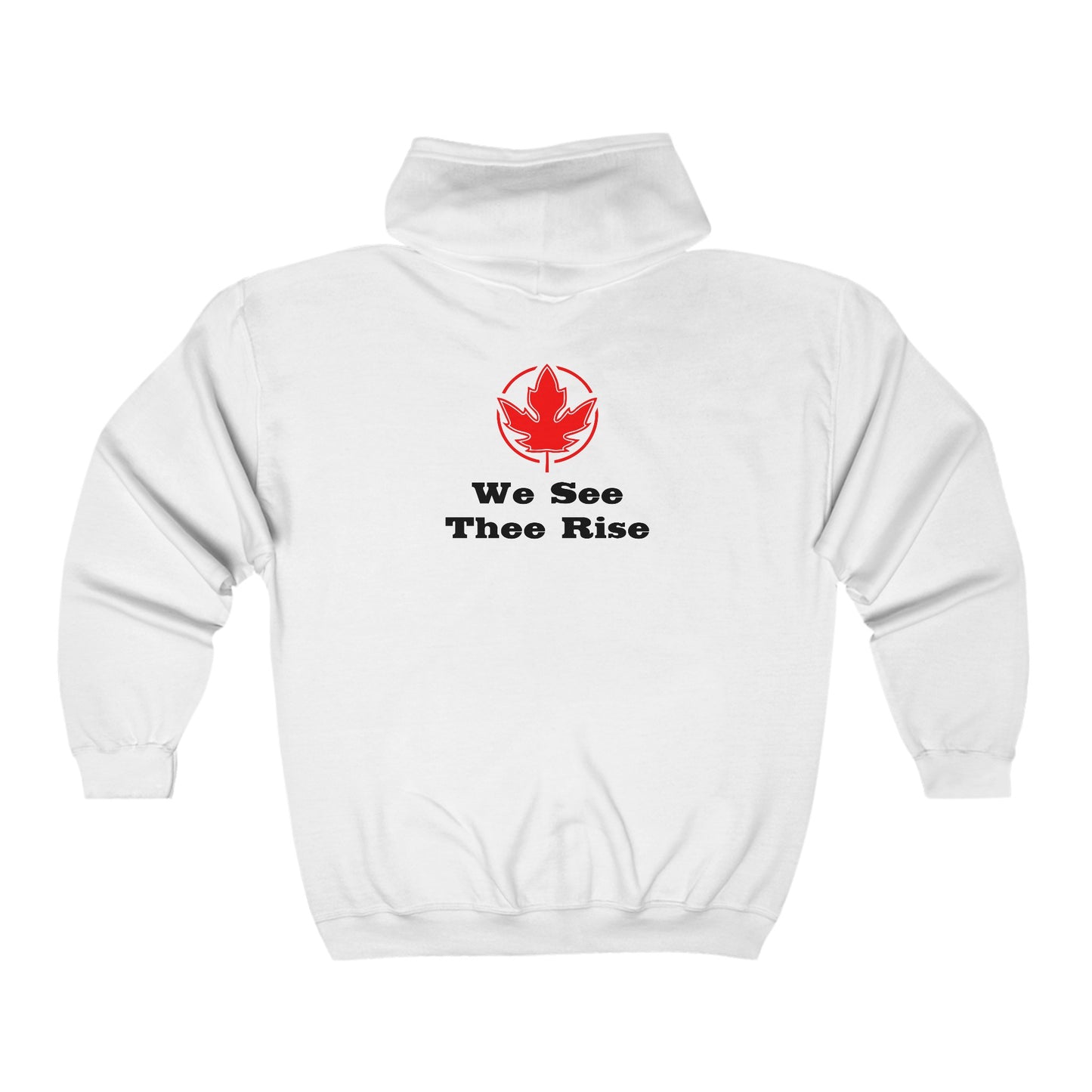 We See Thee Rise. Unisex Heavy Blend™ Full Zip Hooded Sweatshirt