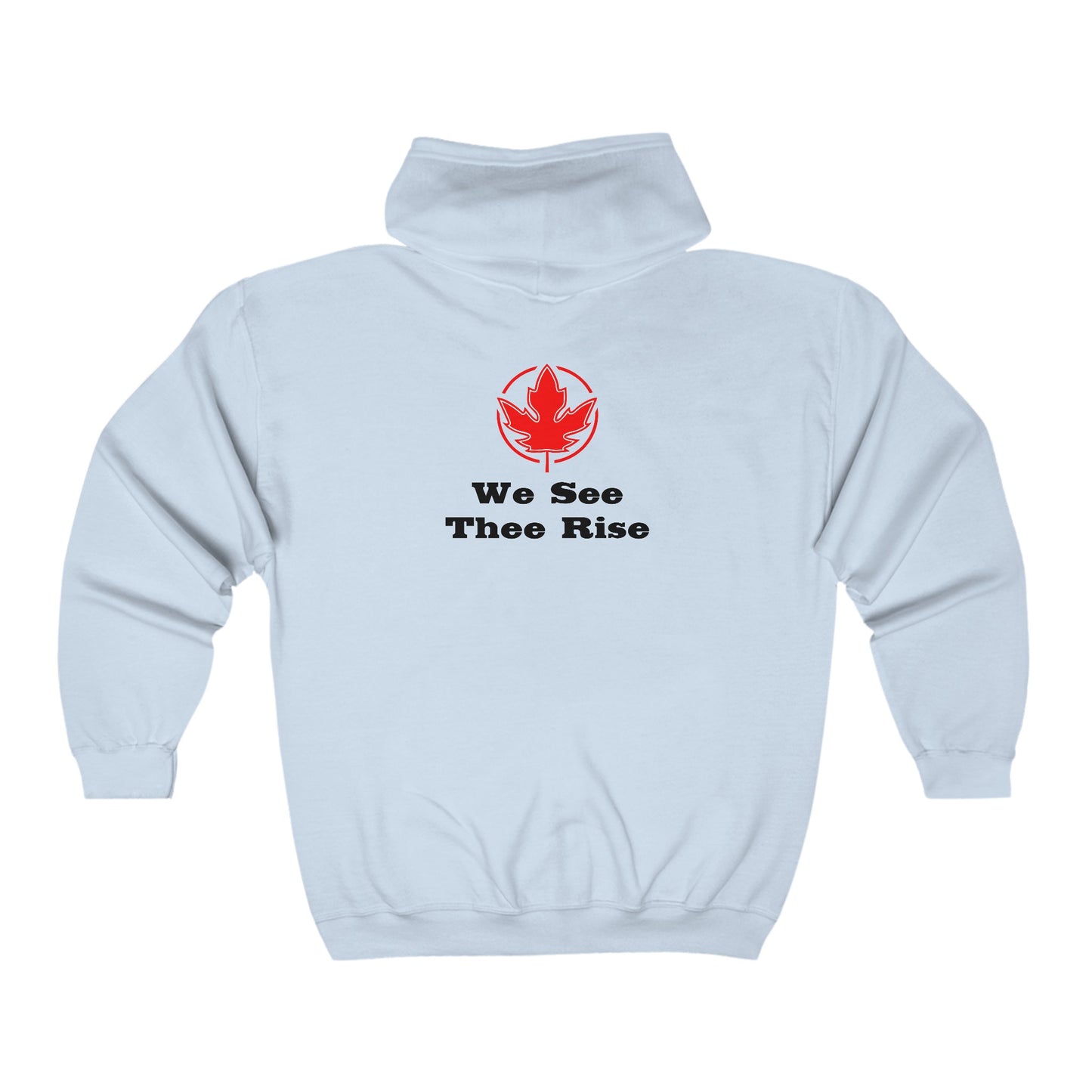 We See Thee Rise. Unisex Heavy Blend™ Full Zip Hooded Sweatshirt