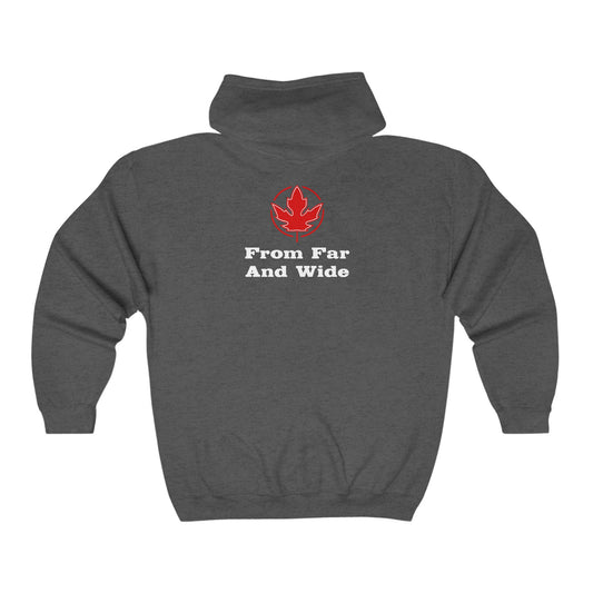 From Far And Wide. Unisex Heavy Blend™ Full Zip Hooded Sweatshirt