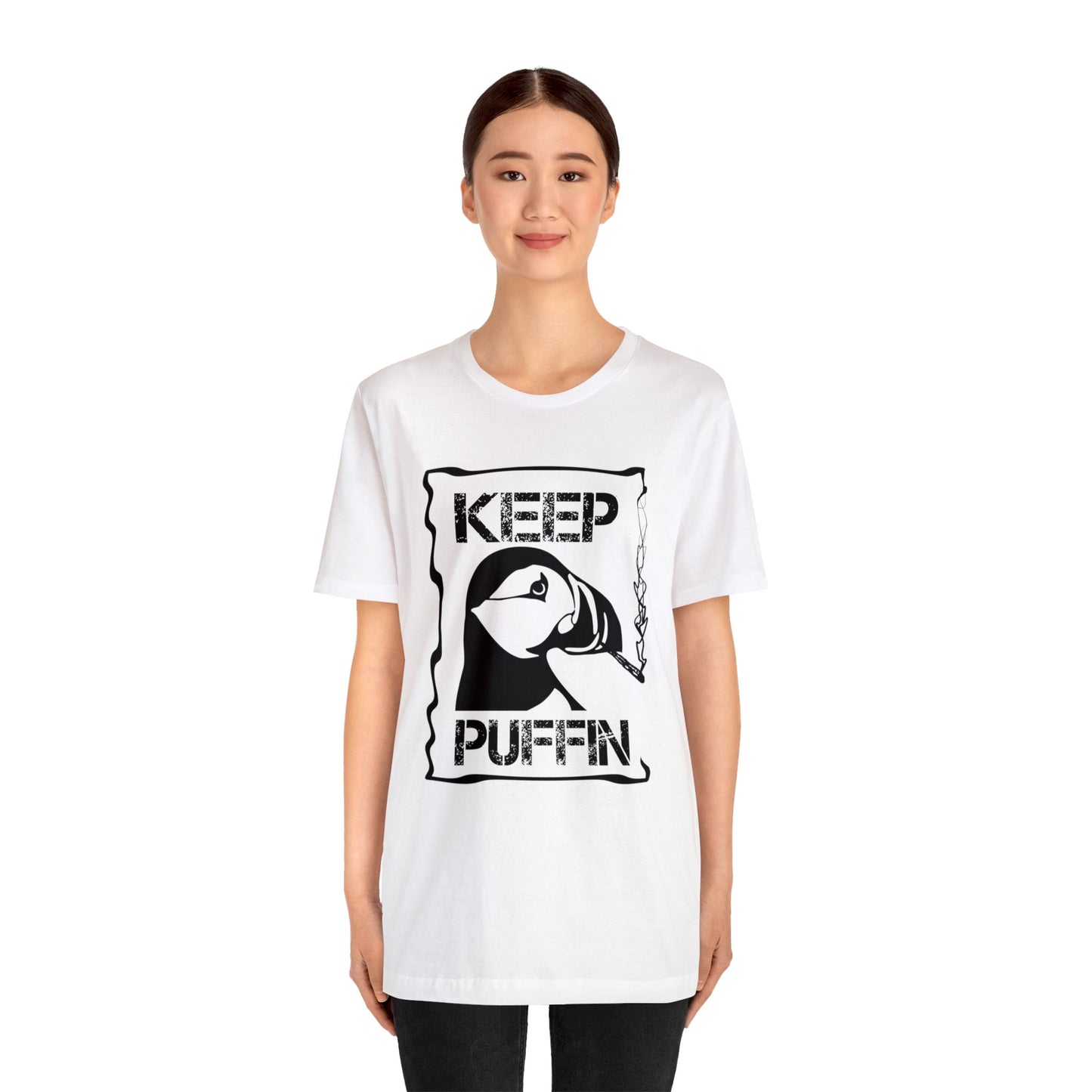 Keep Puffin..Unisex Jersey Short Sleeve Tee