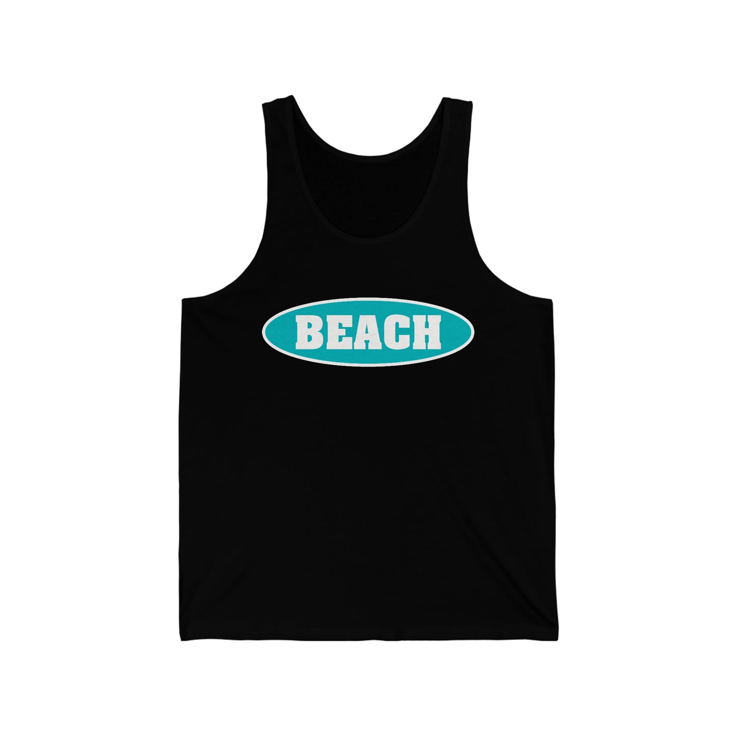 BEACH..Unisex Jersey Tank