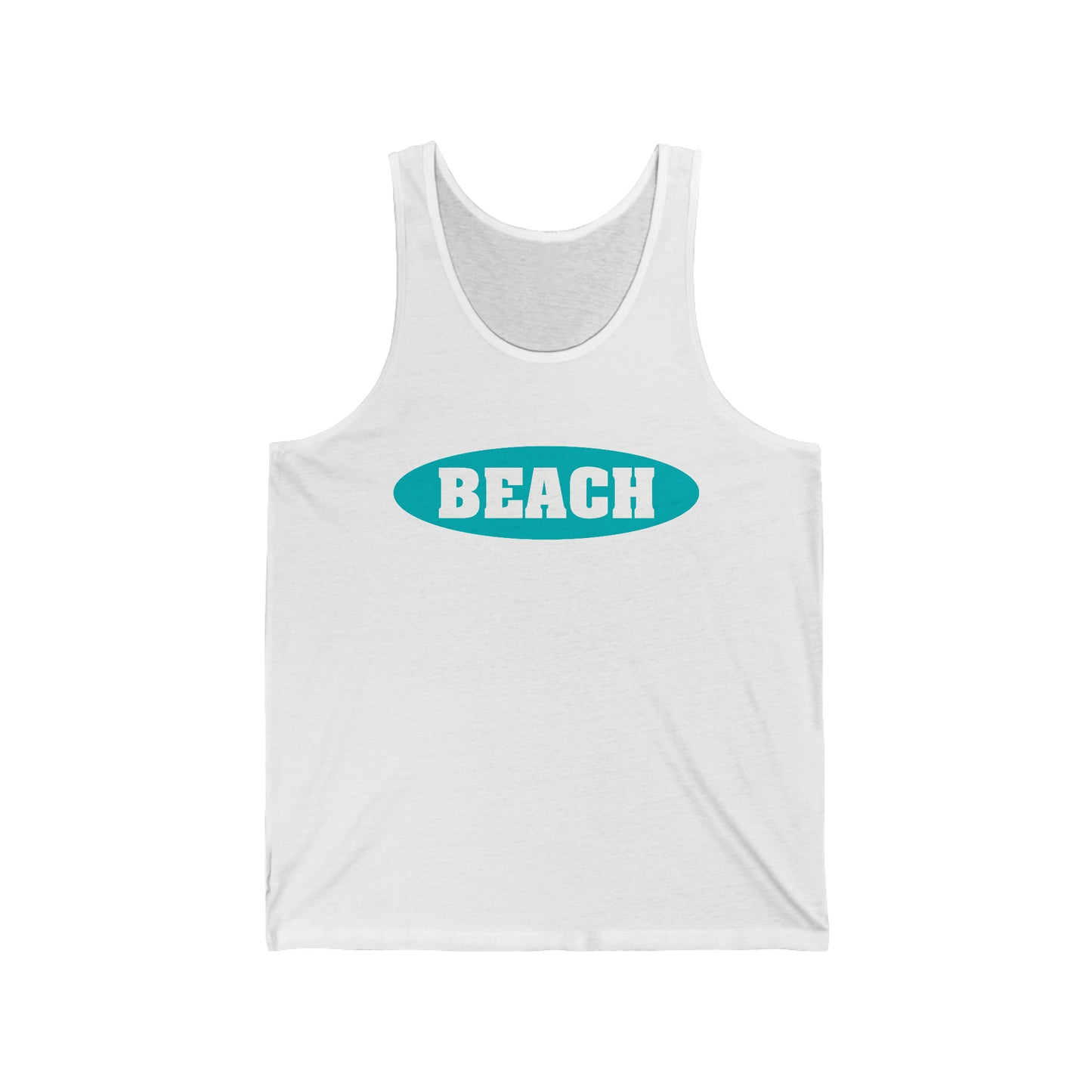 BEACH..Unisex Jersey Tank