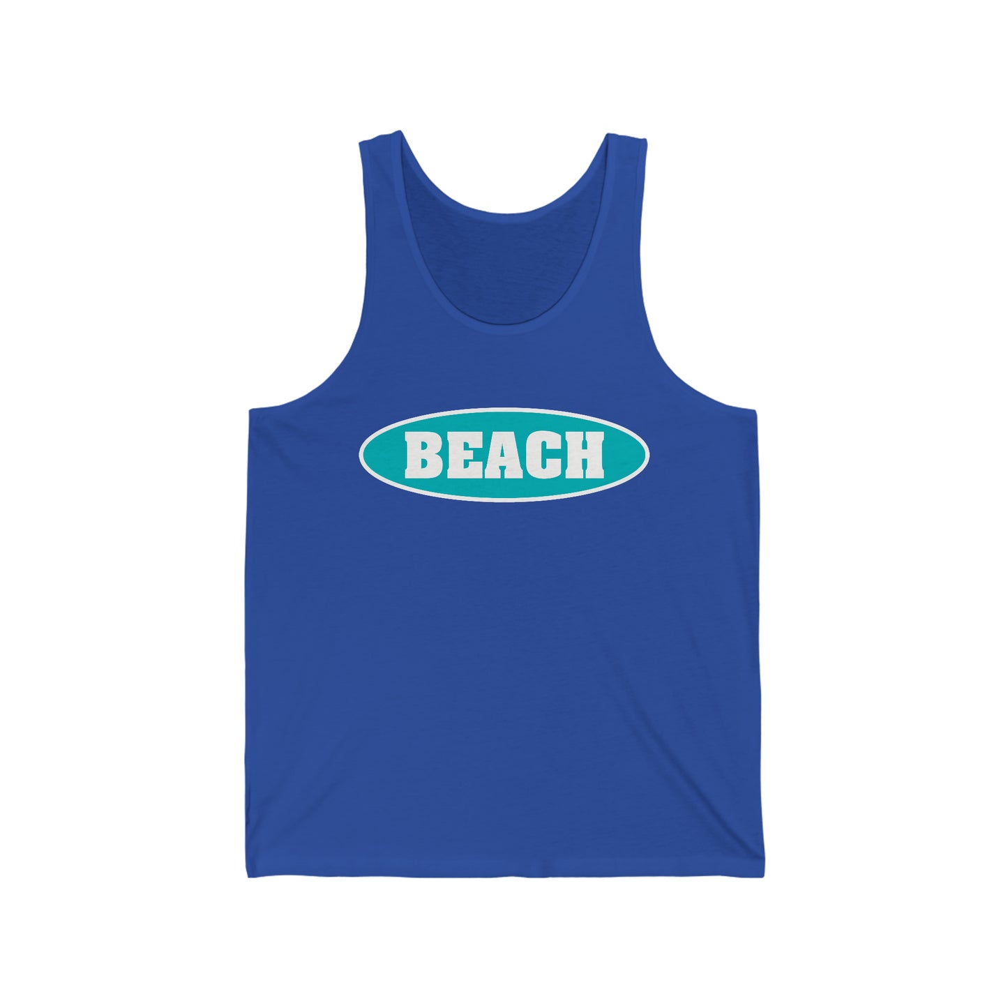 BEACH..Unisex Jersey Tank