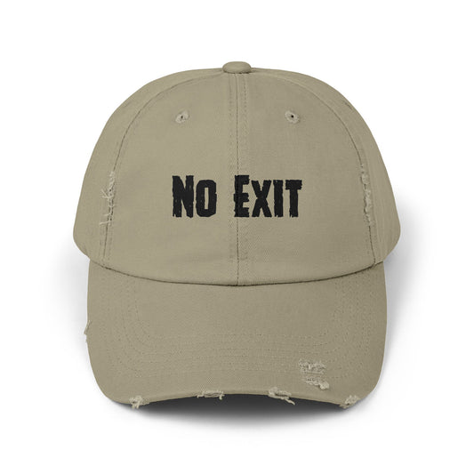 NO EXIT,BABY Unisex Distressed Cap