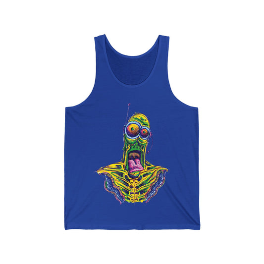 Happy Alien. Unisex Jersey Tank
