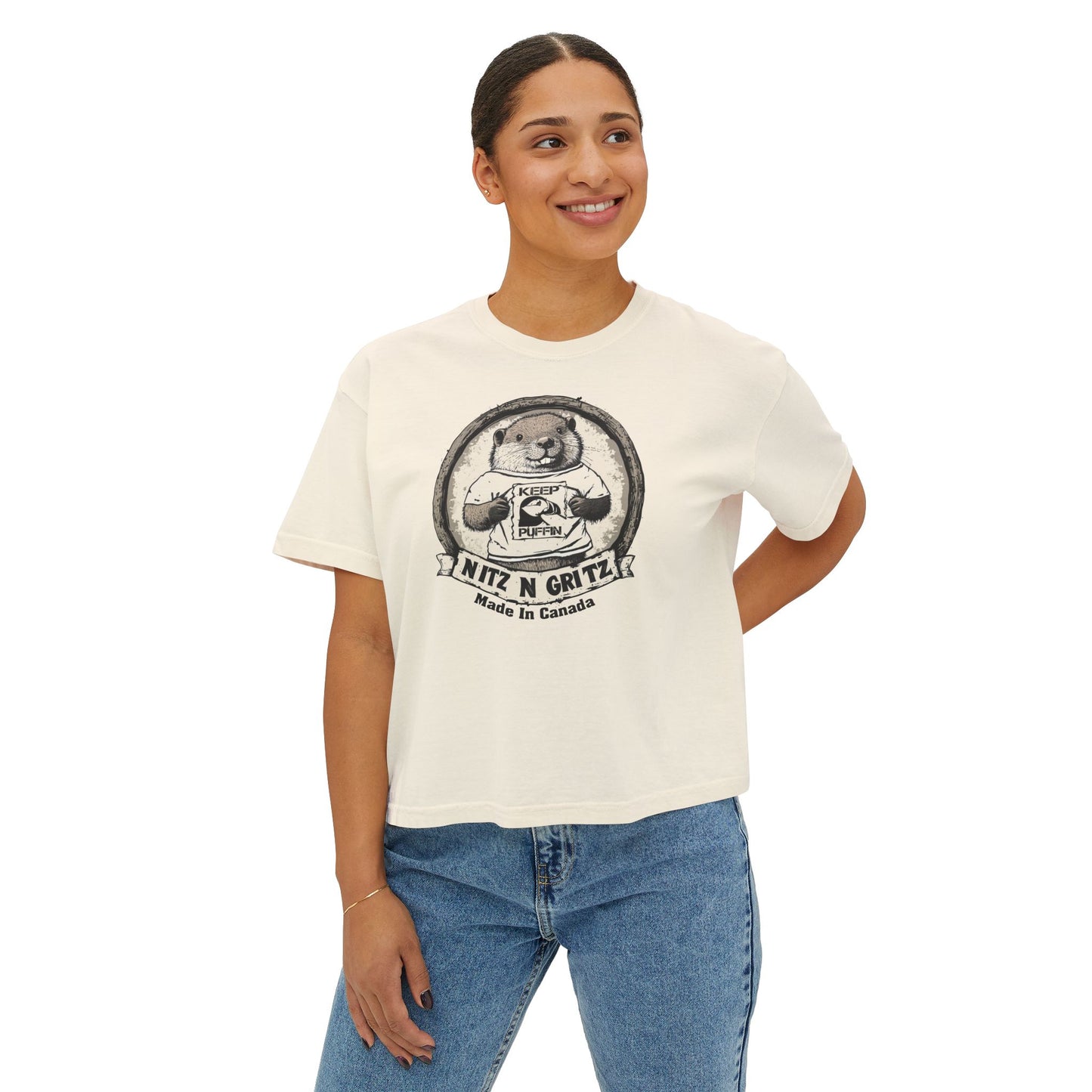 NitznGritz' Made in Canada Women's Boxy Tee