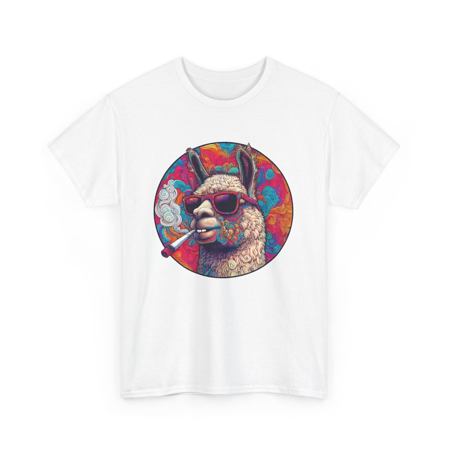 Llama So Happy Unisex Heavy Cotton Tee