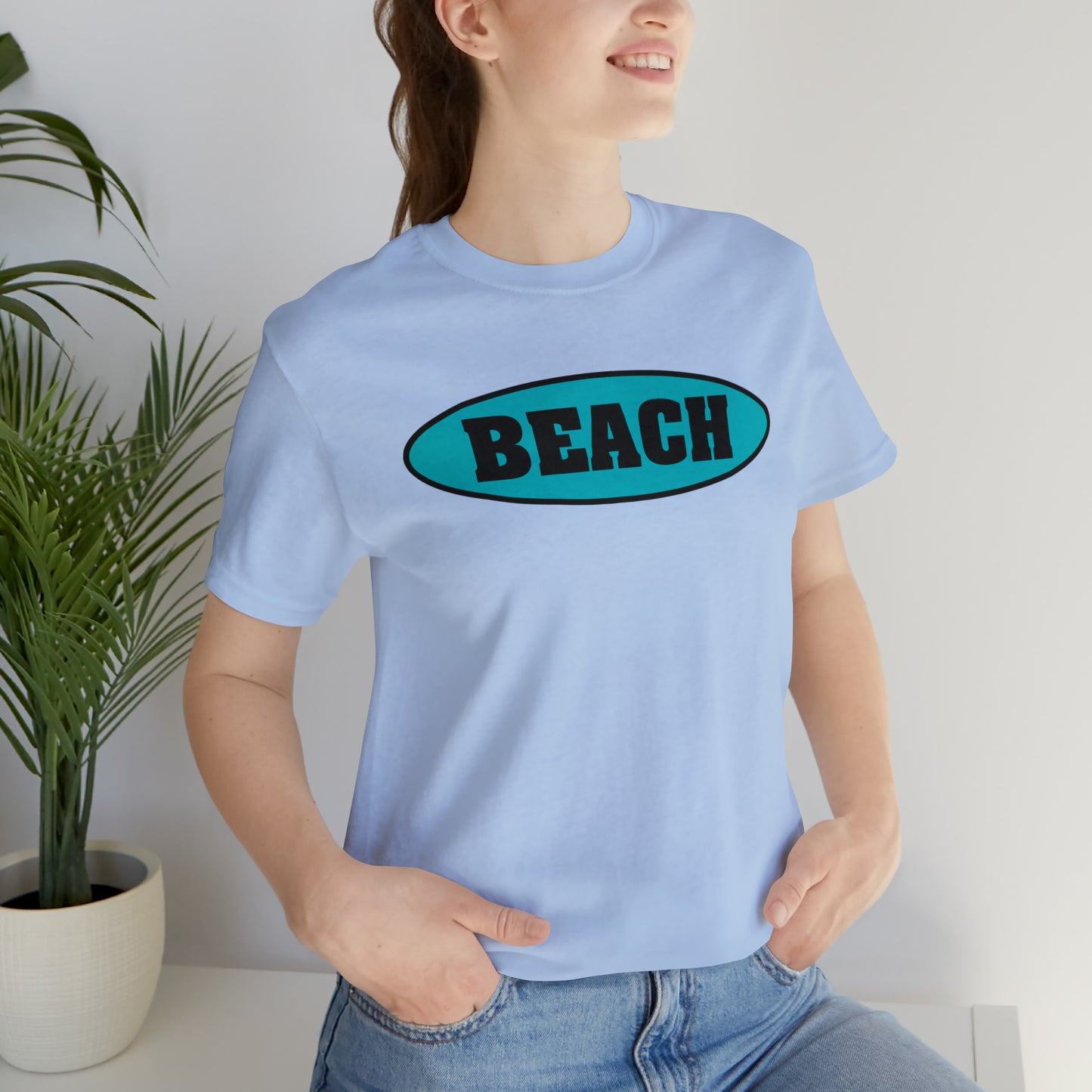 BEACH..Unisex Jersey Short Sleeve Tee