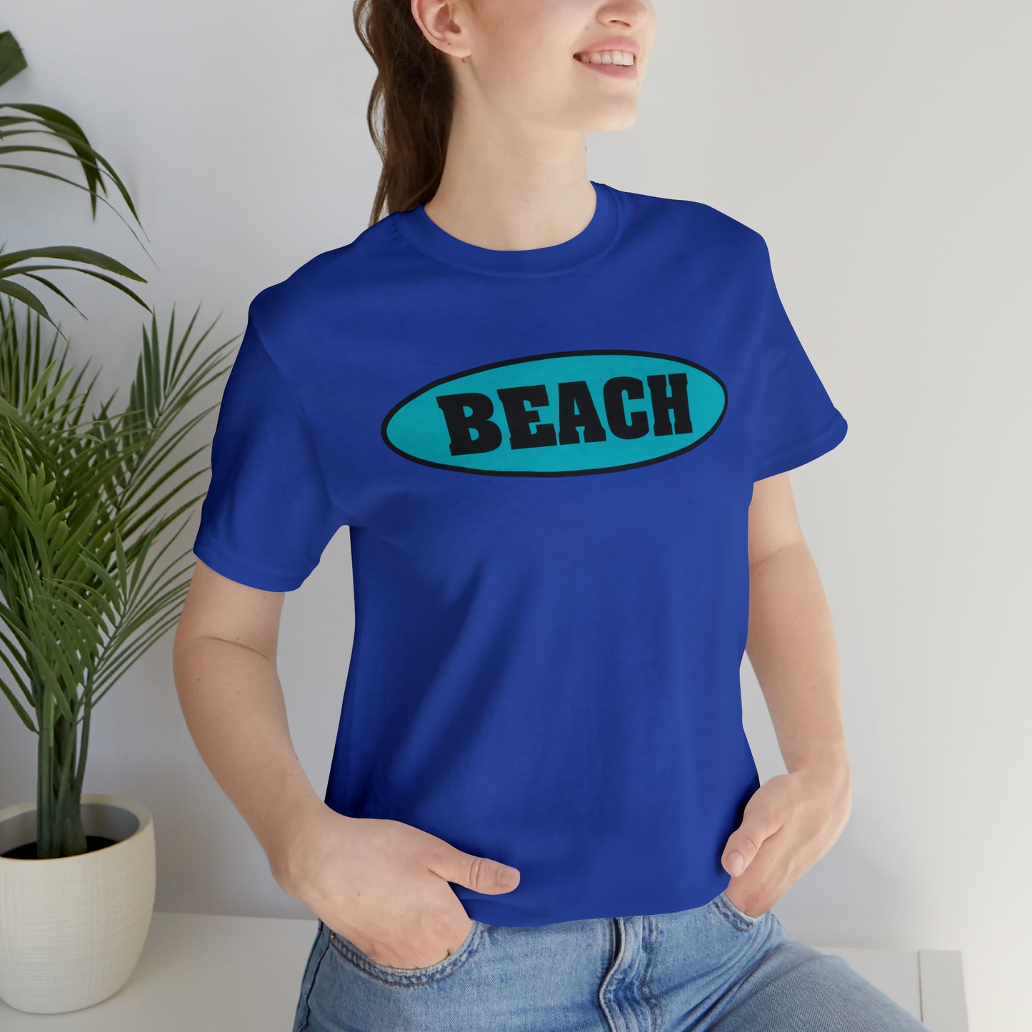 BEACH..Unisex Jersey Short Sleeve Tee