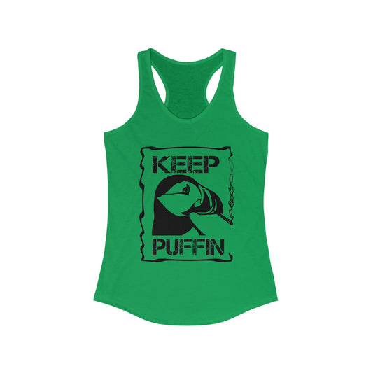 Keep Puffin Women's Ideal Racerback Tank