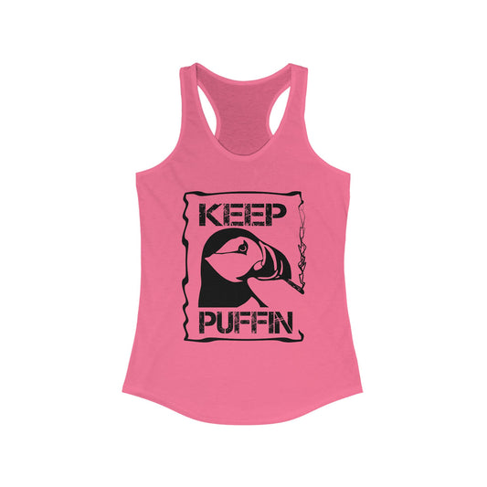 Keep Puffin Women's Ideal Racerback Tank
