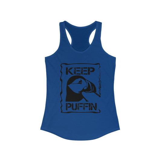 Keep Puffin Women's Ideal Racerback Tank