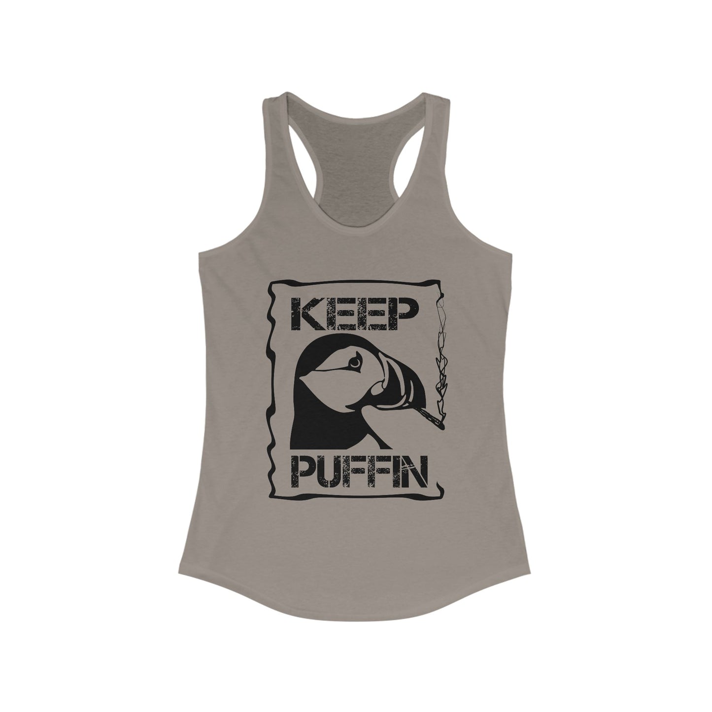 Keep Puffin Women's Ideal Racerback Tank