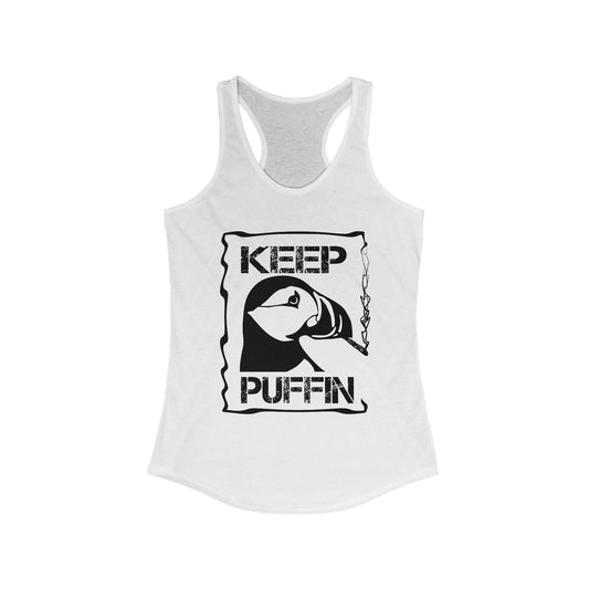 Keep Puffin Women's Ideal Racerback Tank