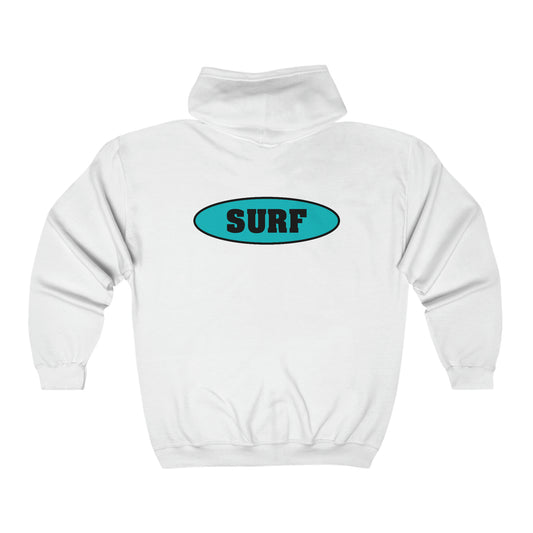 SURF..Unisex Heavy Blend™ Full Zip Hooded Sweatshirt