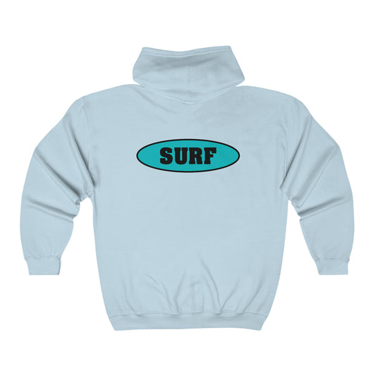 SURF..Unisex Heavy Blend™ Full Zip Hooded Sweatshirt