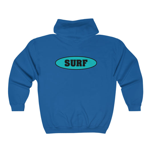 SURF..Unisex Heavy Blend™ Full Zip Hooded Sweatshirt