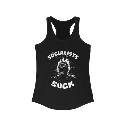 Socialists Suck Women's Ideal Racerback Tank