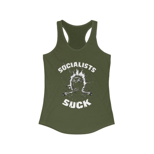 Socialists Suck Women's Ideal Racerback Tank
