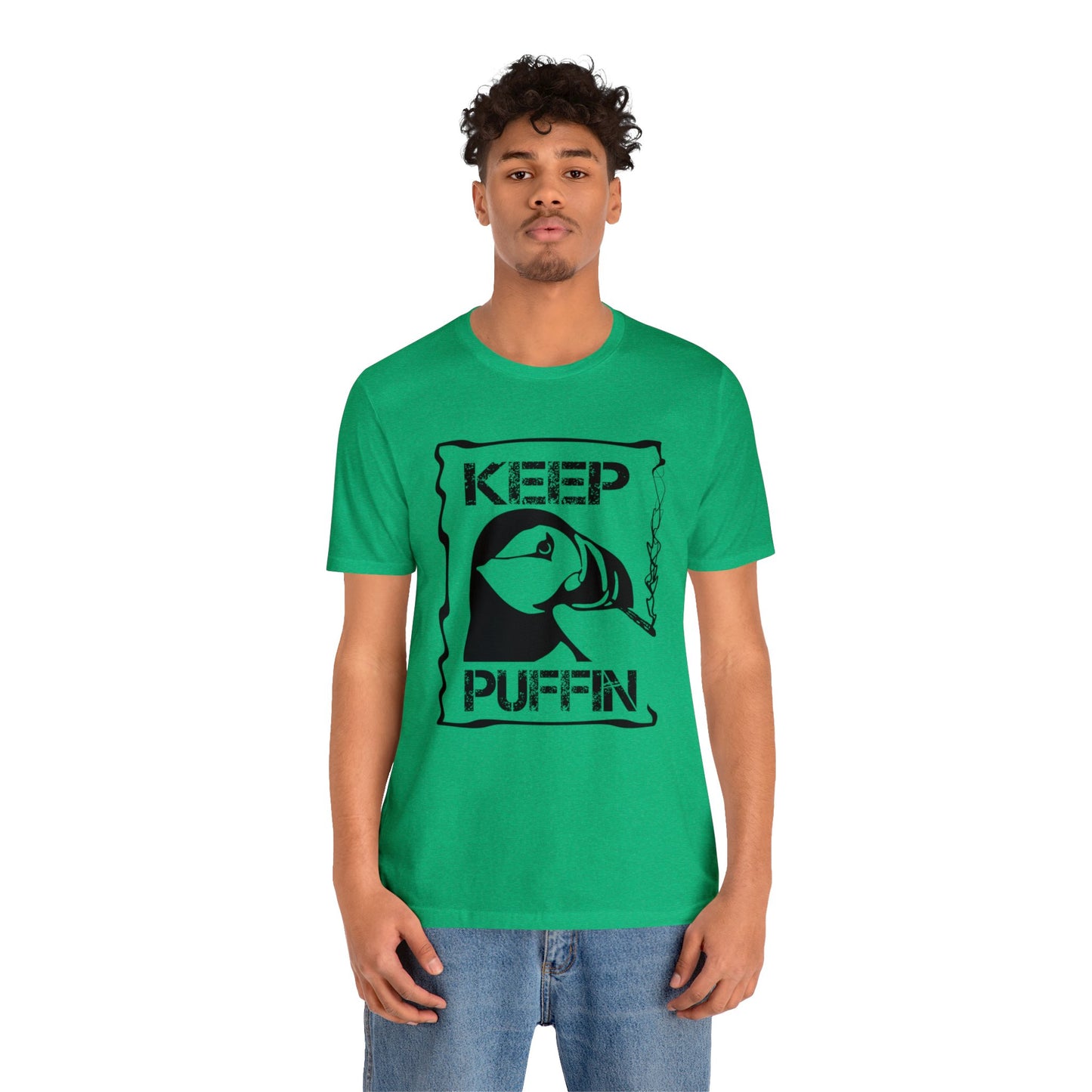 Keep Puffin..Unisex Jersey Short Sleeve Tee
