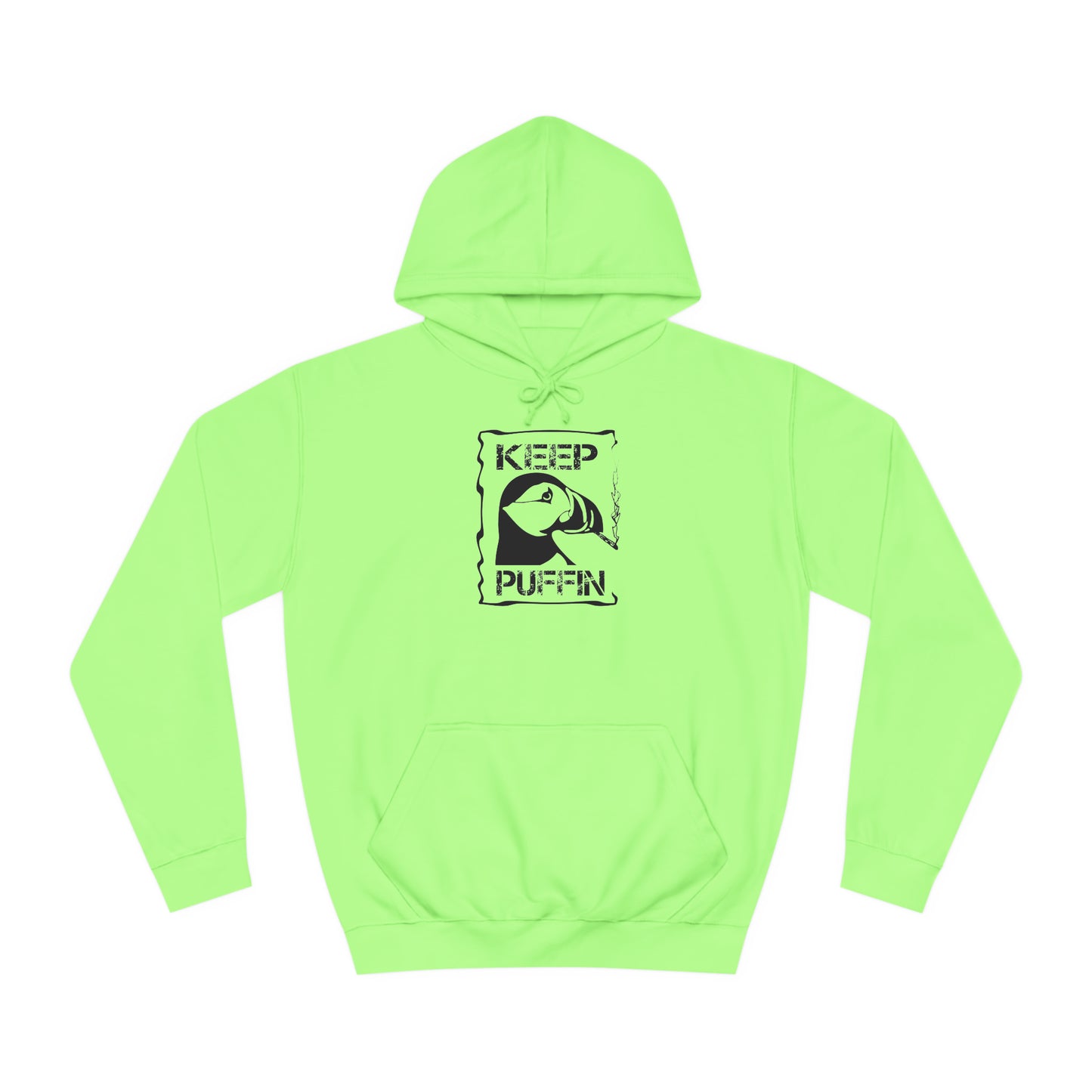 Keep Puffin..Unisex College Hoodie