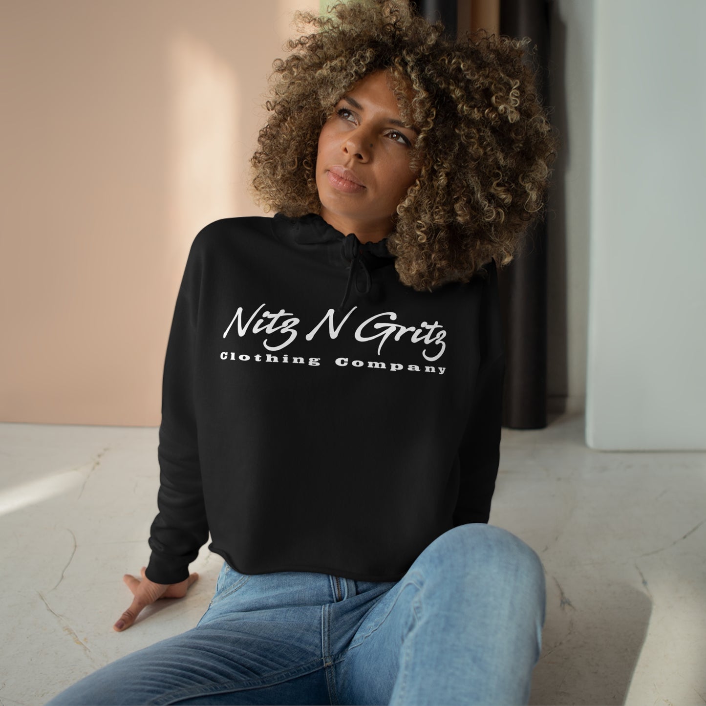 NitzNGritz Clothing Co..Crop Hoodie