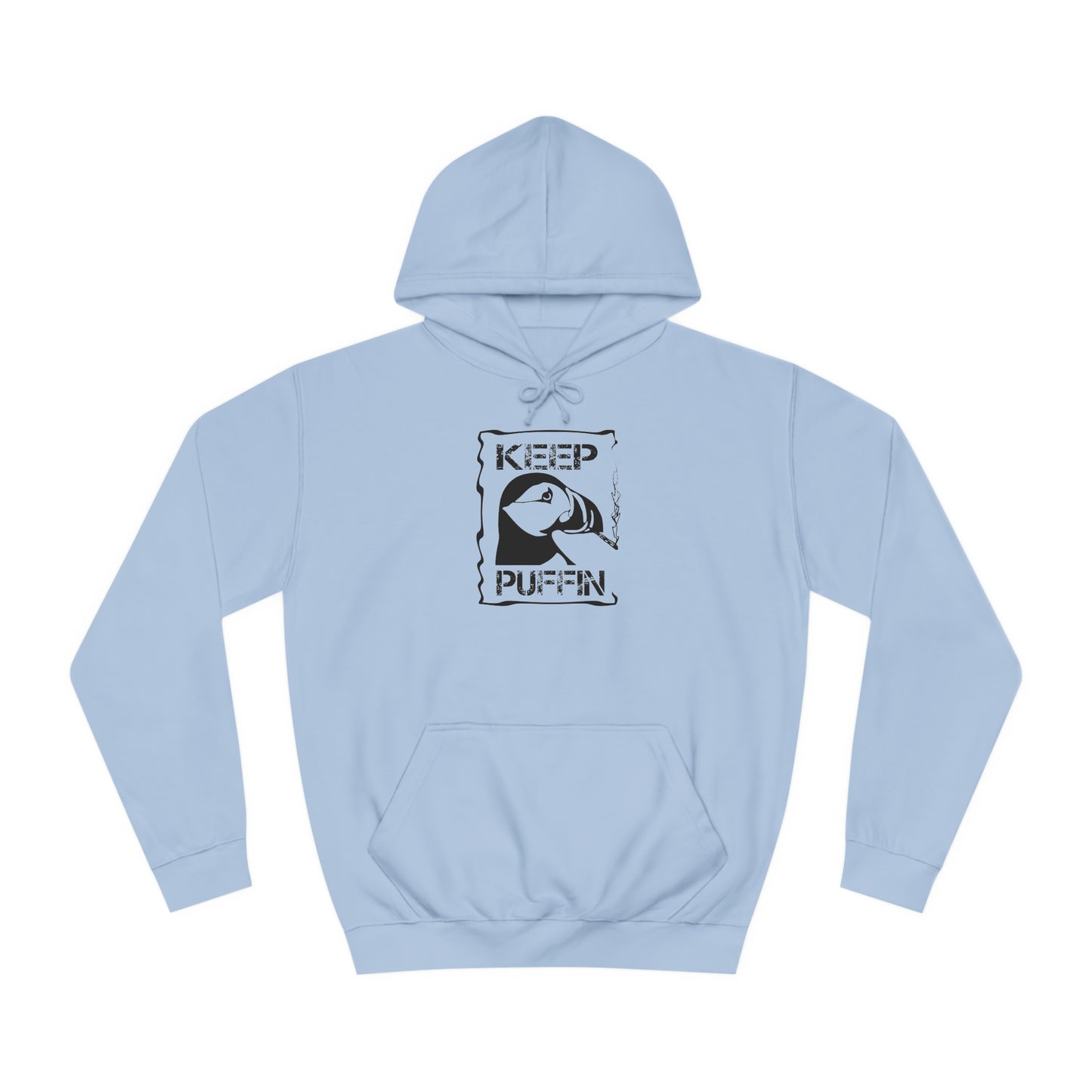 Keep Puffin..Unisex College Hoodie