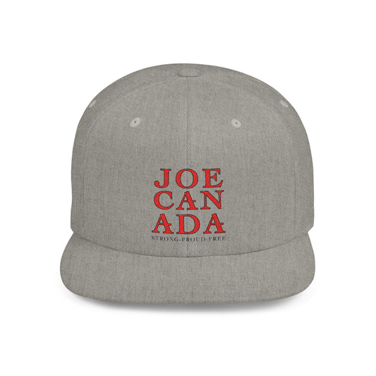 JoeCanada Strong Proud Free Flat Bill Snapback