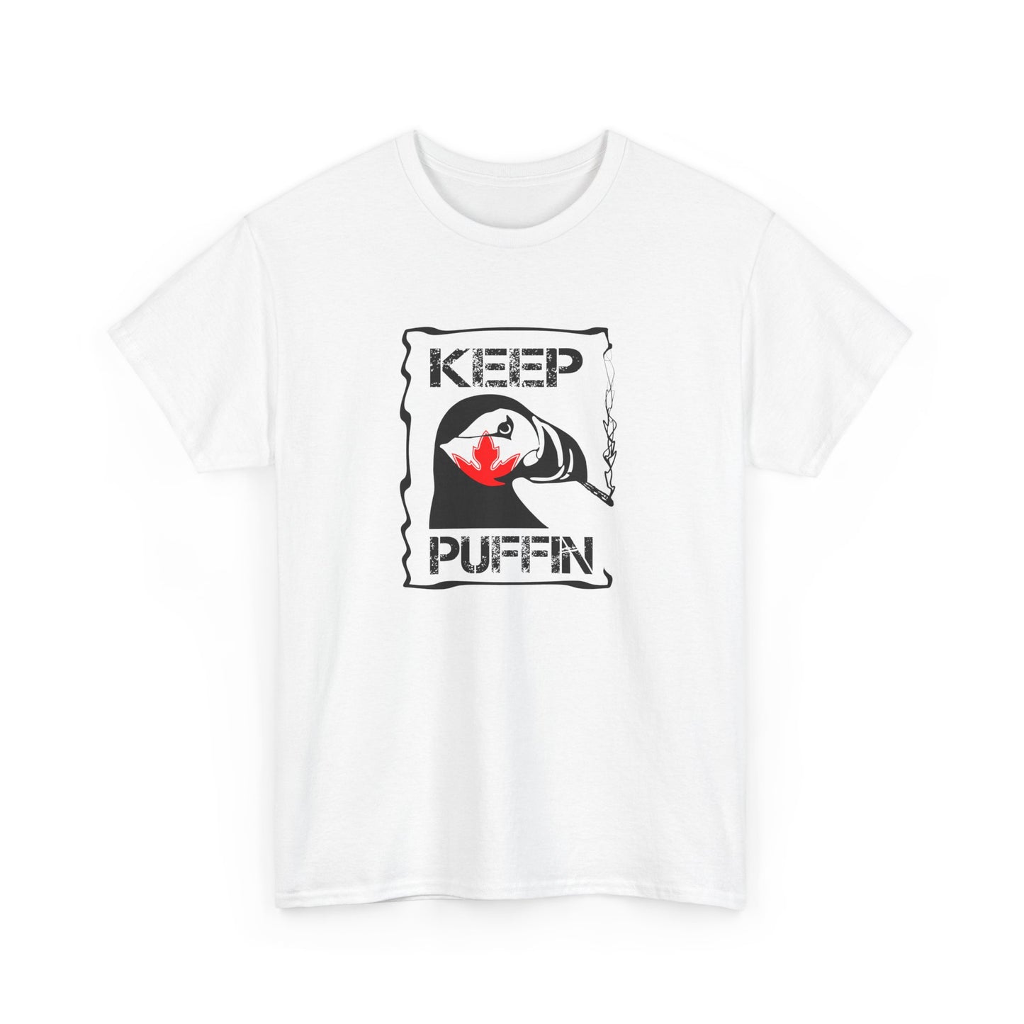Keep Puffin Leaf Unisex Heavy Cotton Tee