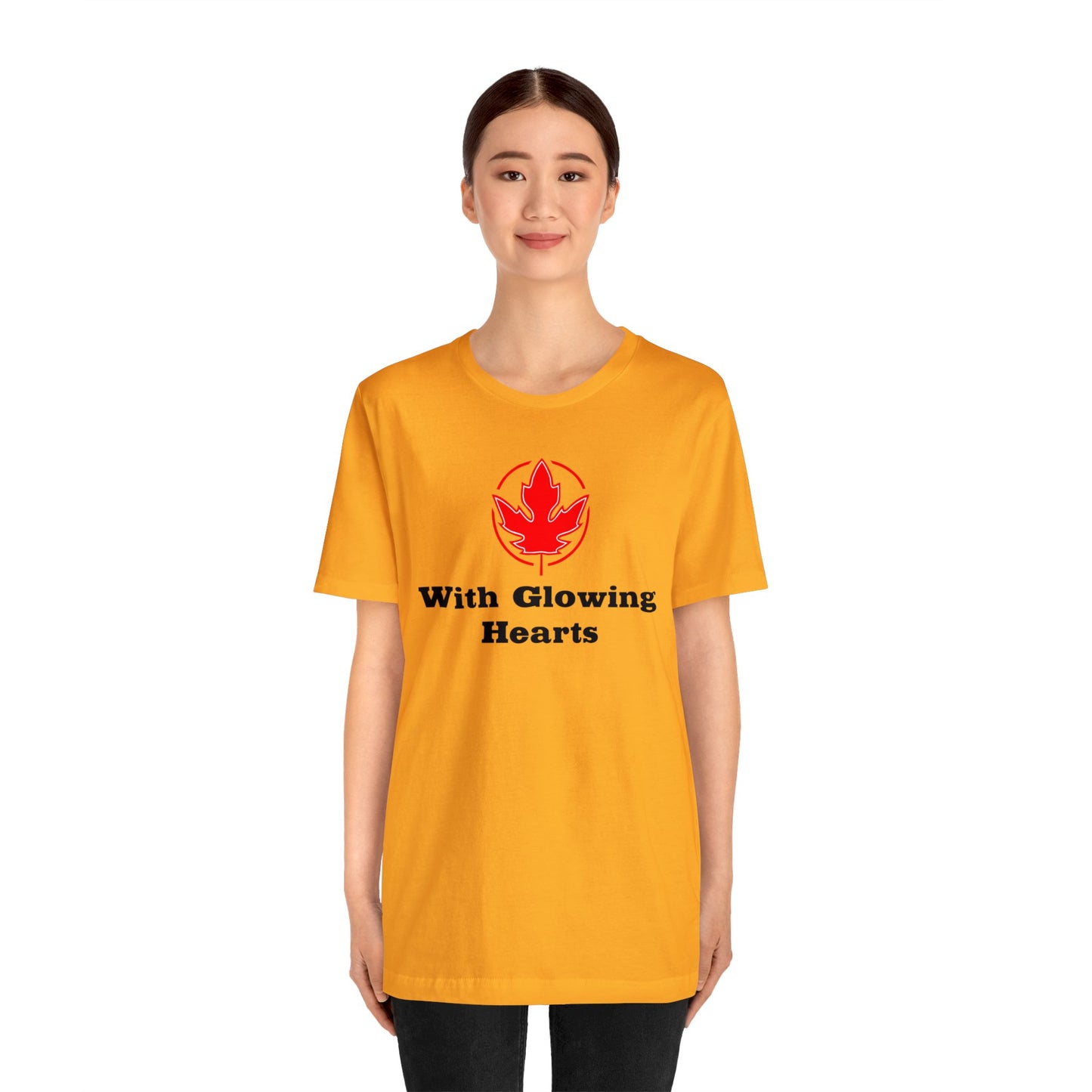 With Glowing ..Unisex Jersey Short Sleeve Tee