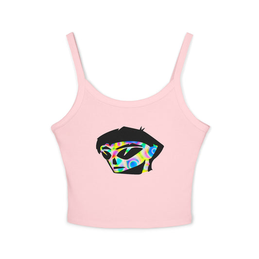 Rainbow Alien Boy Women's Spaghetti Strap Tank Top