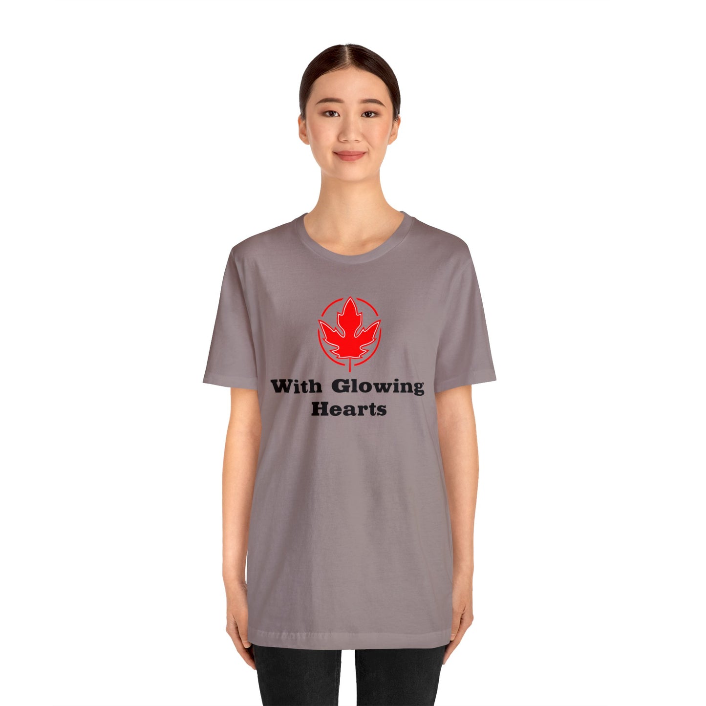 With Glowing ..Unisex Jersey Short Sleeve Tee