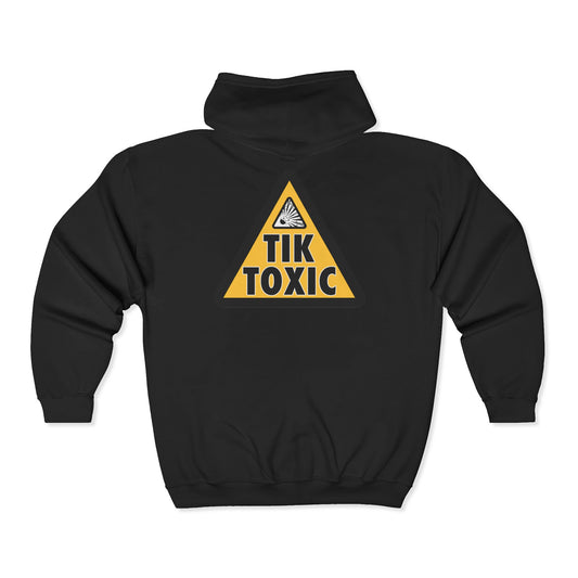 A Tik Toxic Unisex Heavy Blend™ Full Zip Hooded Sweatshirt