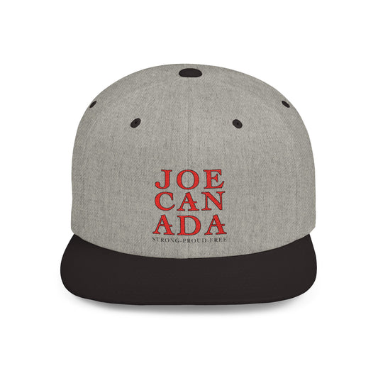 JoeCanada Strong Proud Free Flat Bill Snapback