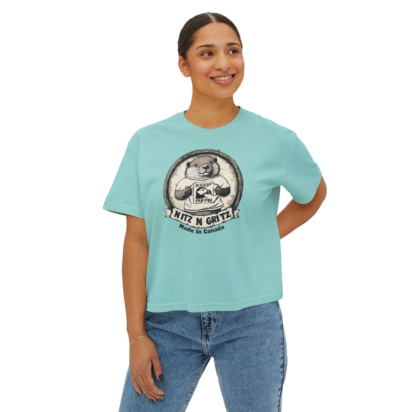 NitznGritz' Made in Canada Women's Boxy Tee