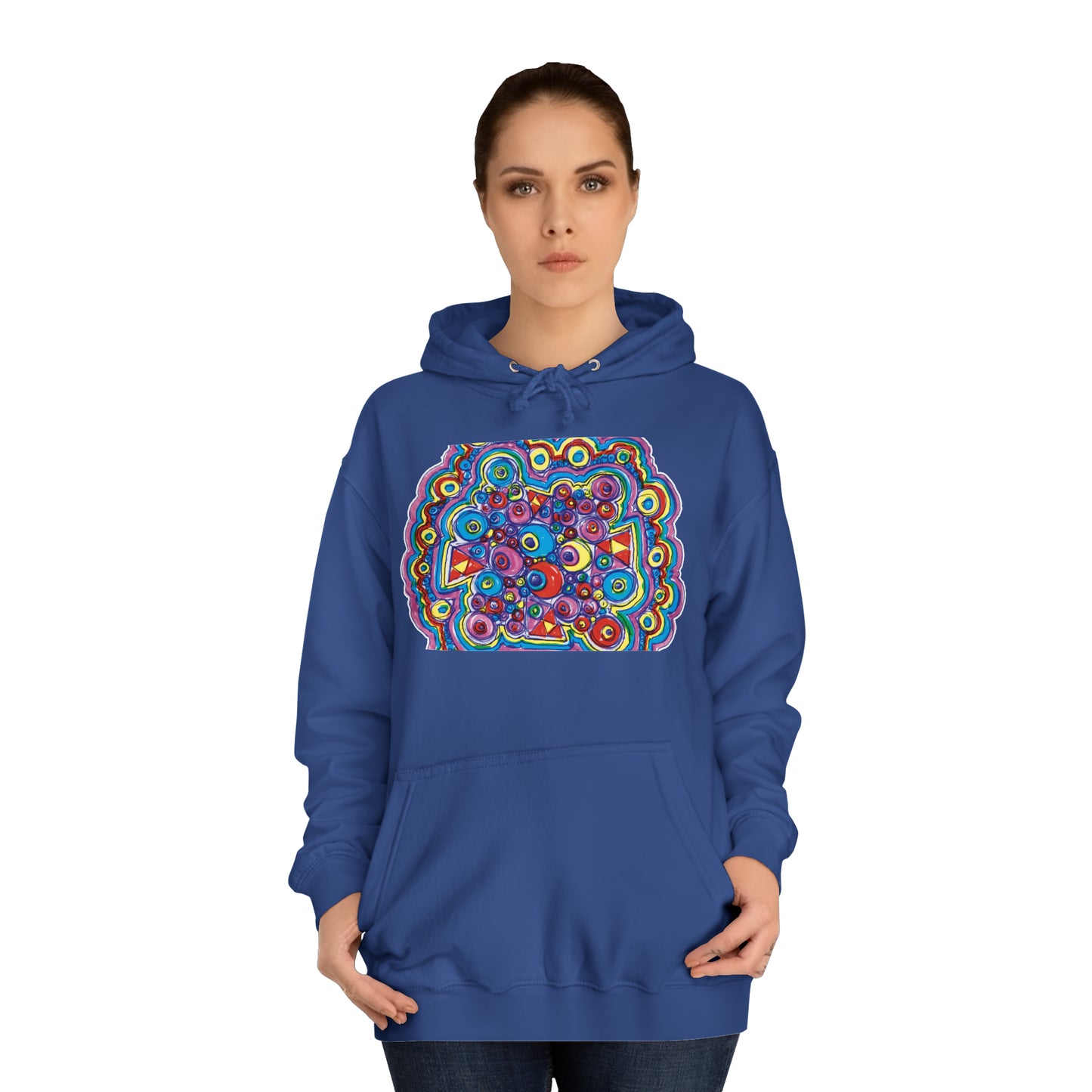 Arty Cloud..Unisex College Hoodie