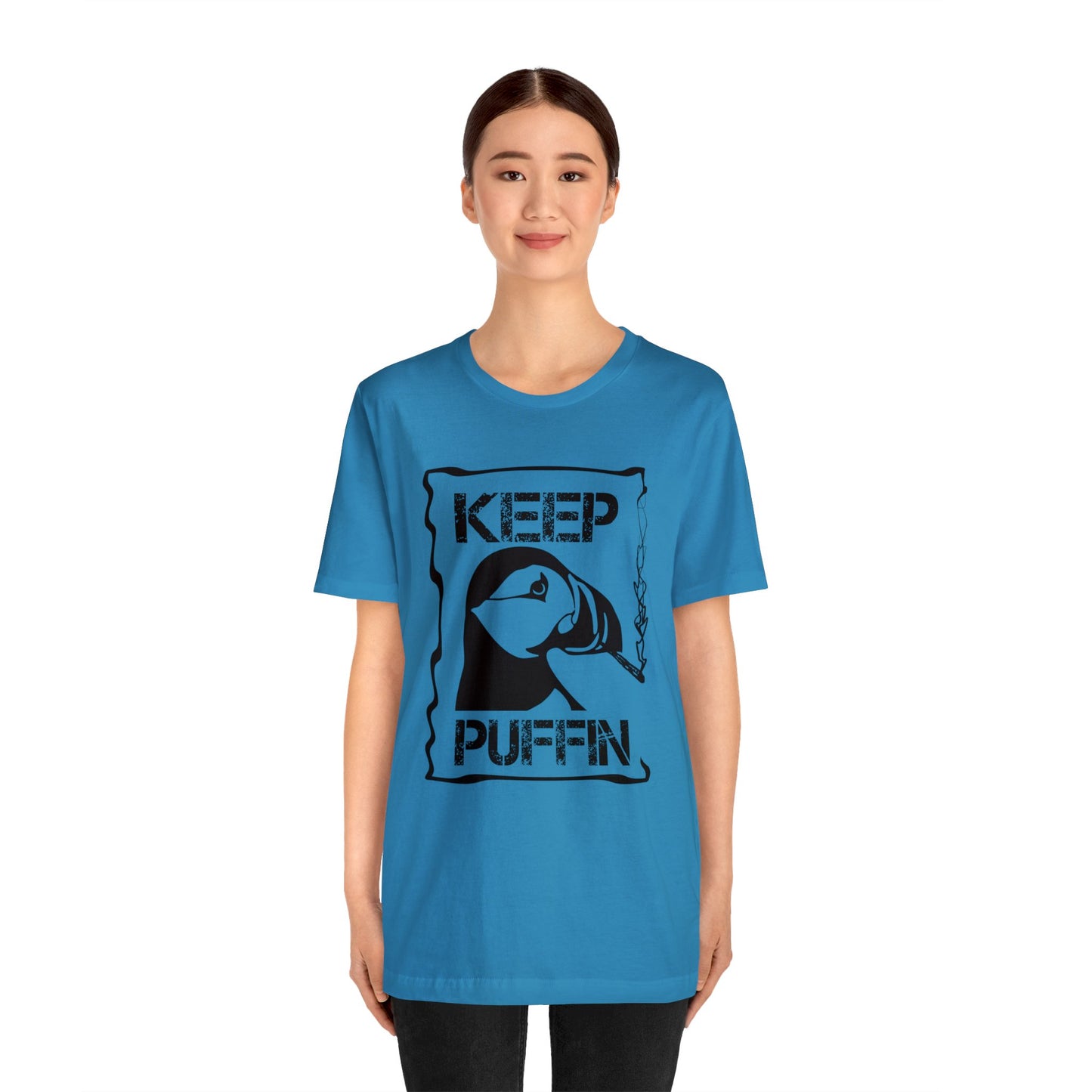 Keep Puffin..Unisex Jersey Short Sleeve Tee