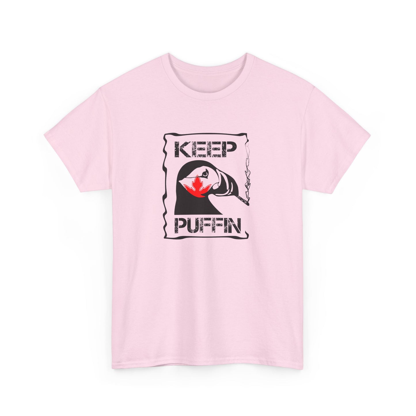 Keep Puffin Leaf Unisex Heavy Cotton Tee