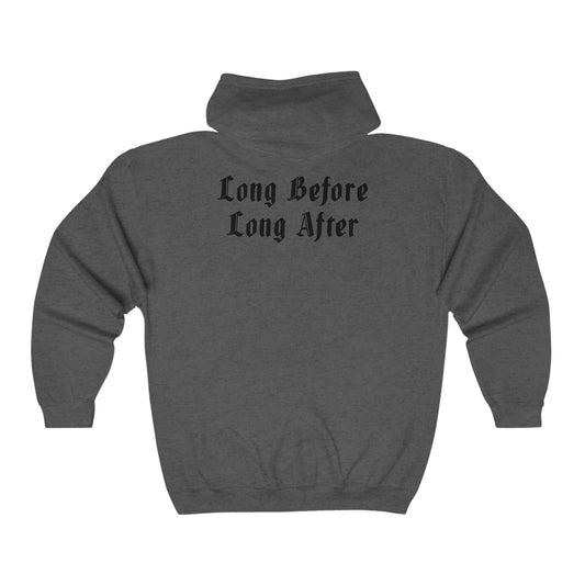 Long Before Long After.   Unisex Heavy Blend™ Full Zip Hooded Sweatshirt
