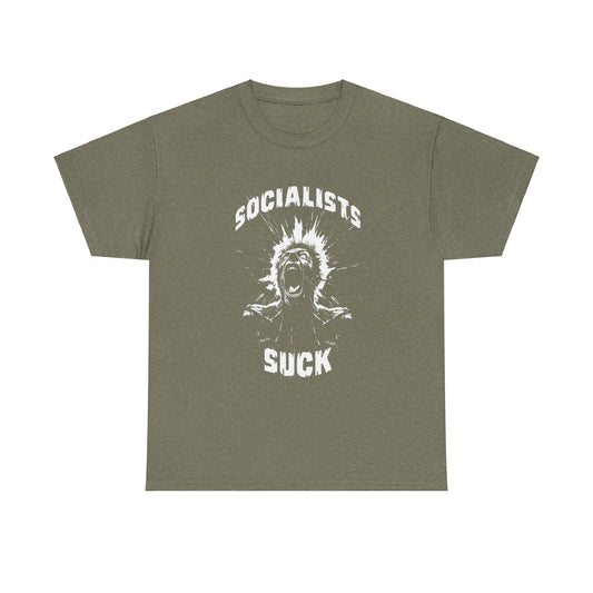 Socialists Suck Unisex Heavy Cotton Tee