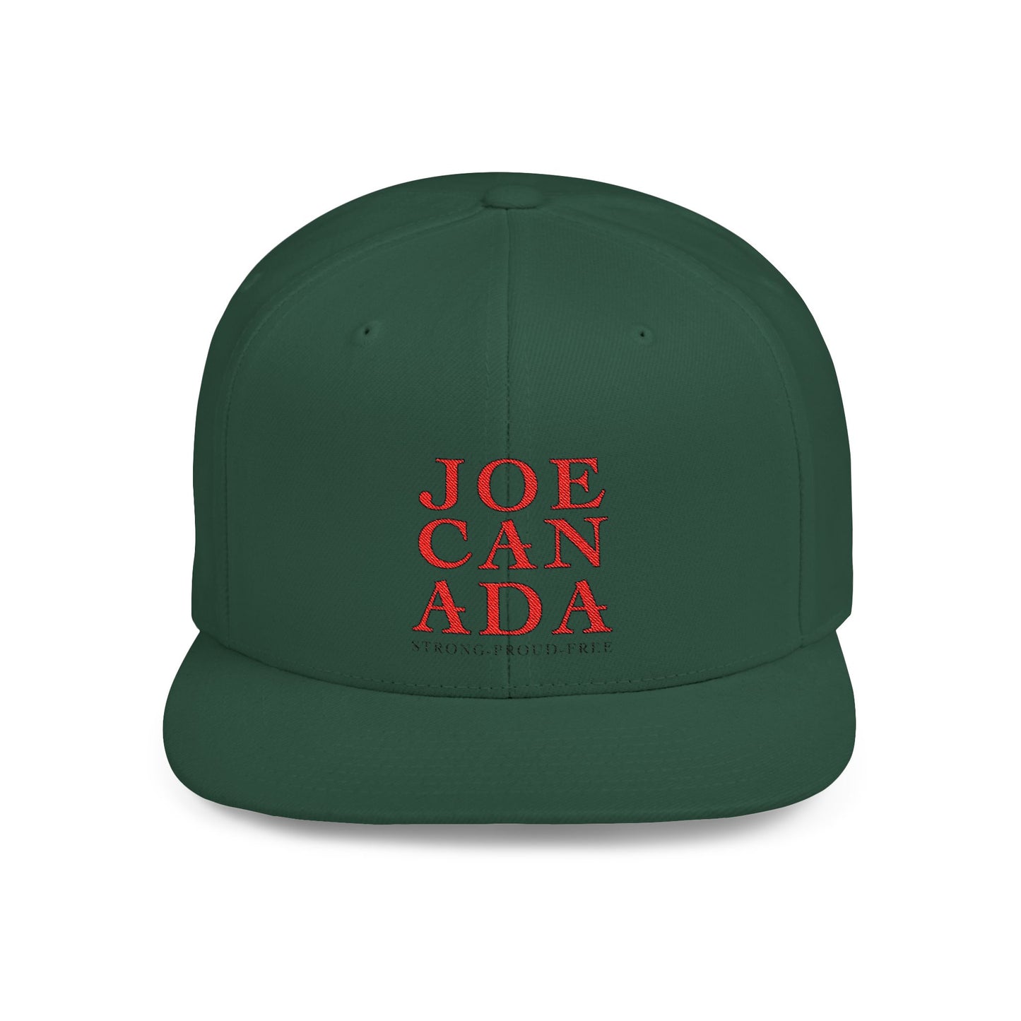 JoeCanada Strong Proud Free Flat Bill Snapback