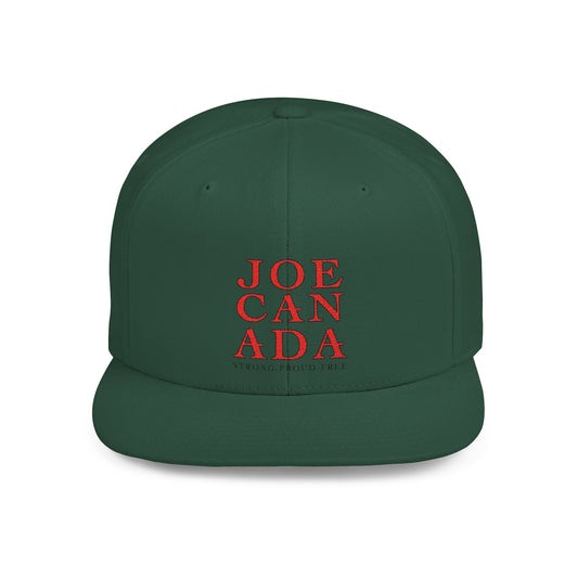 JoeCanada Strong Proud Free Flat Bill Snapback
